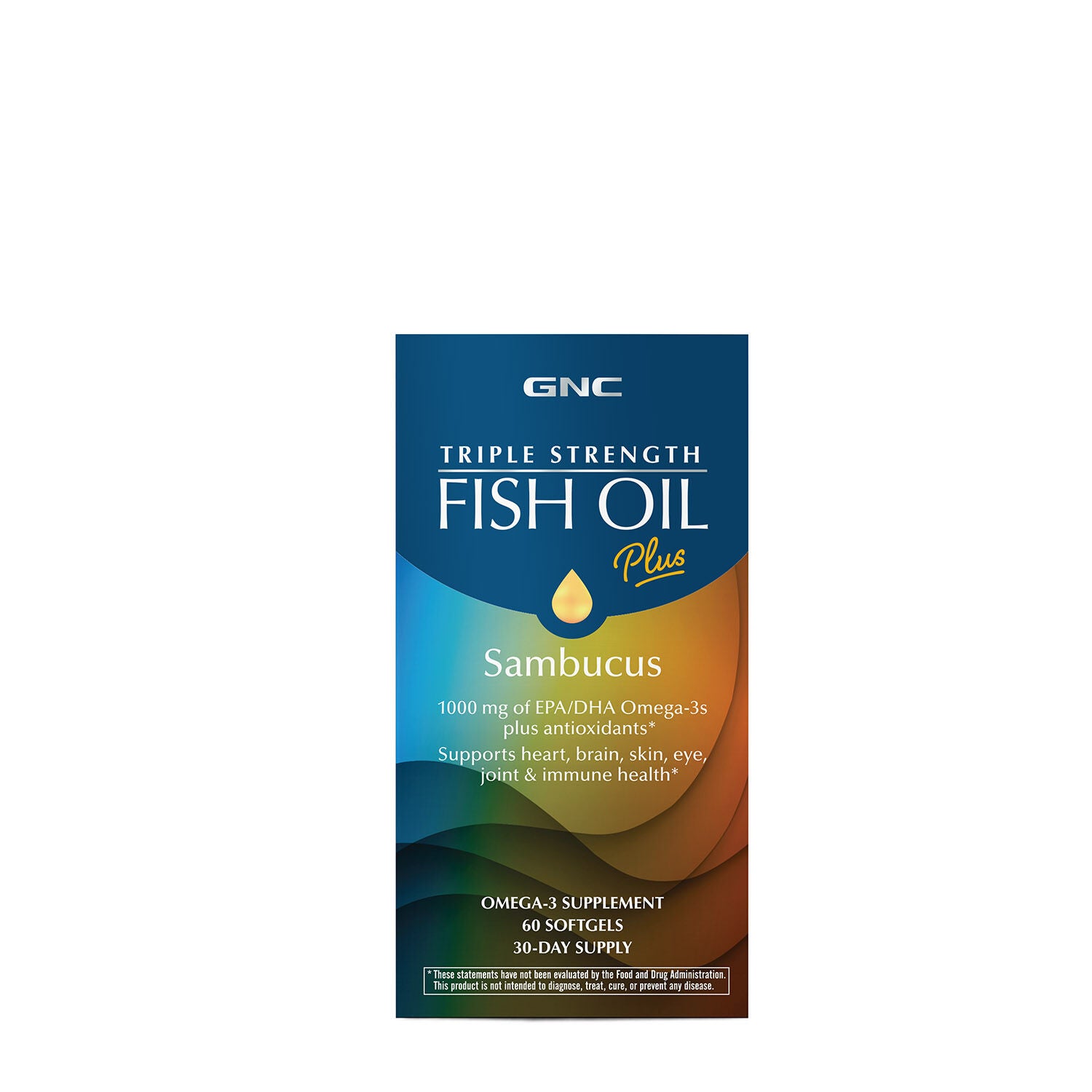Triple Strength Fish Oil Plus Sambucus GNC